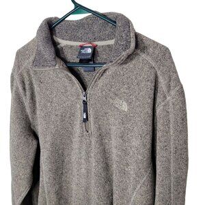 The North Face Pullover Sweatshirt Mens Large Quarter Zip Collar Long Warm Thick